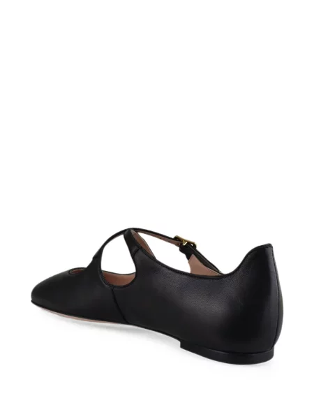 Balerini Bally din piele negru