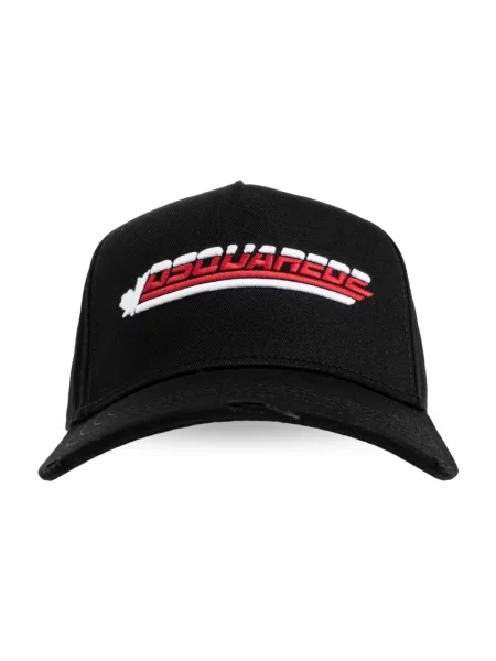 Czapka z daszkiem Dsquared2 czarna