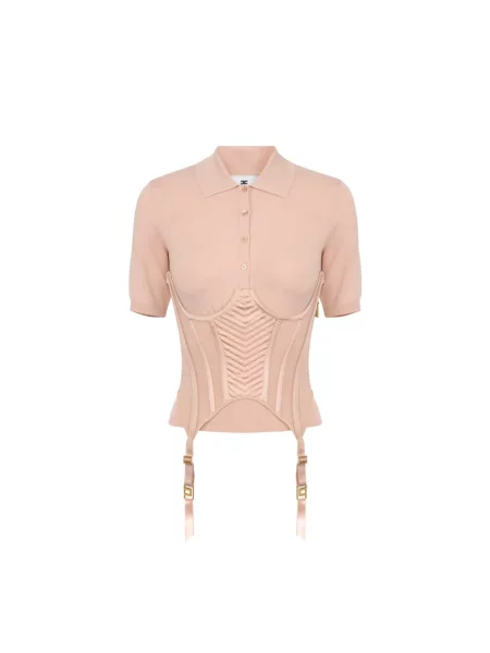 Sweter Elisabetta Franchi różowy