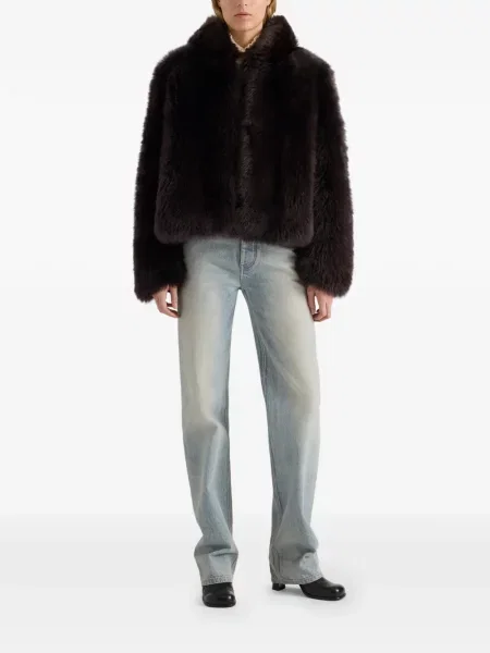 Avikailio avikailio paltas Proenza Schouler White Label su gobtuvu balta