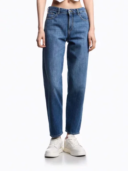 Бойфренди Emporio Armani синій