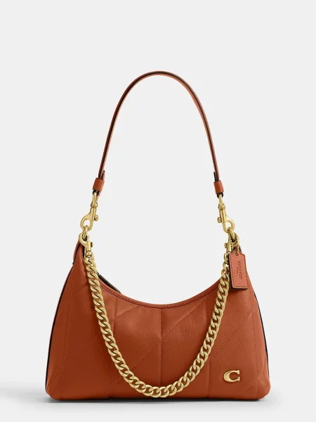 Coach geantă crossbody pentru femei din piele Soft Quilted Juliet Shoulder Bag 25 maro