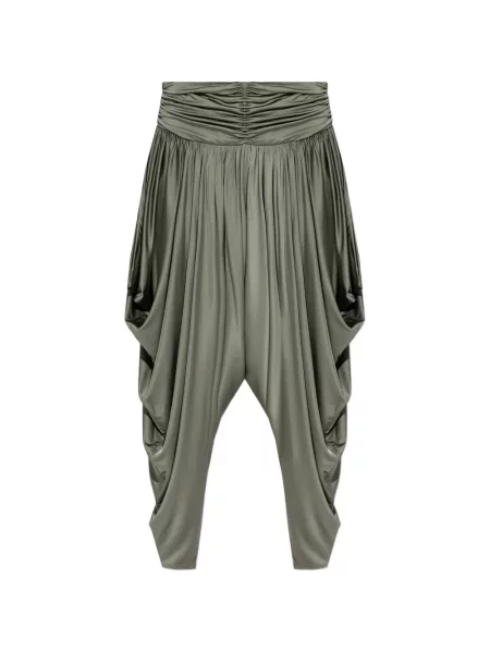 Pantaloni Balmain cu volane verde