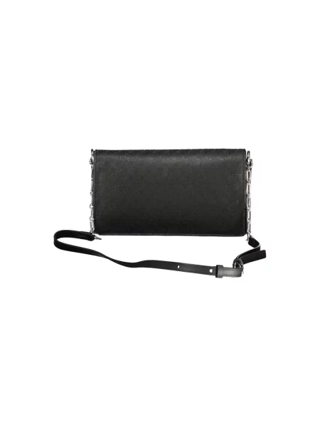 Mała torebka crossbody Calvin Klein skórzana czarna