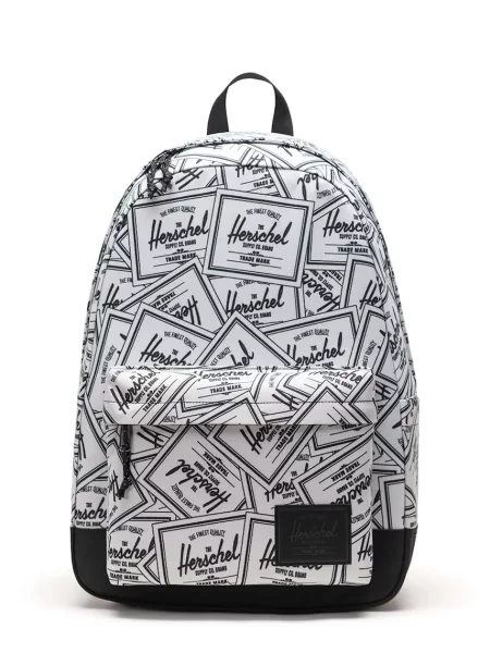 Однотонный классический большой рюкзак Herschel белый