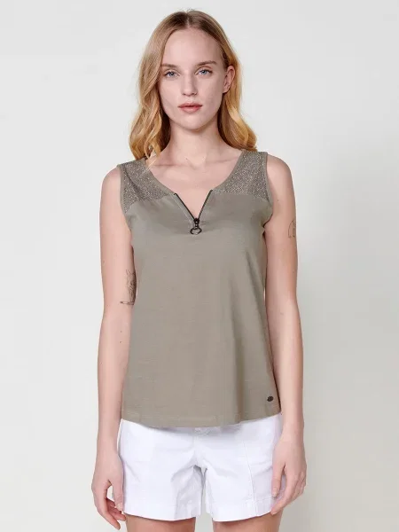 Top Koroshi khaki