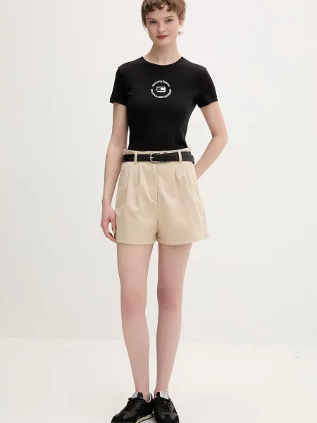 Tommy Jeans šortky s béžové