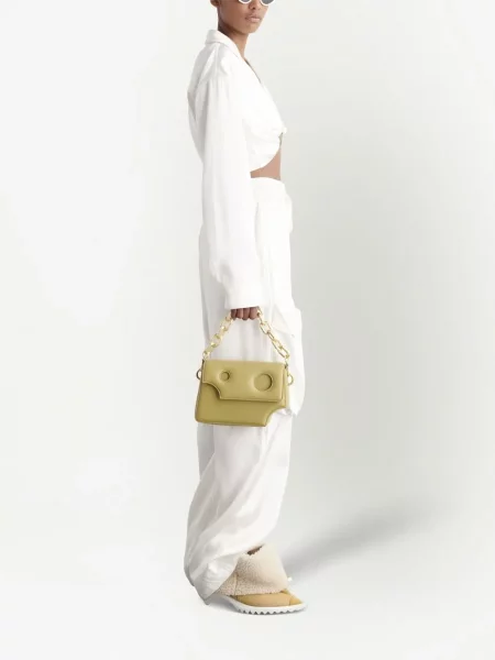 Geantă Off-white asimetrică alb