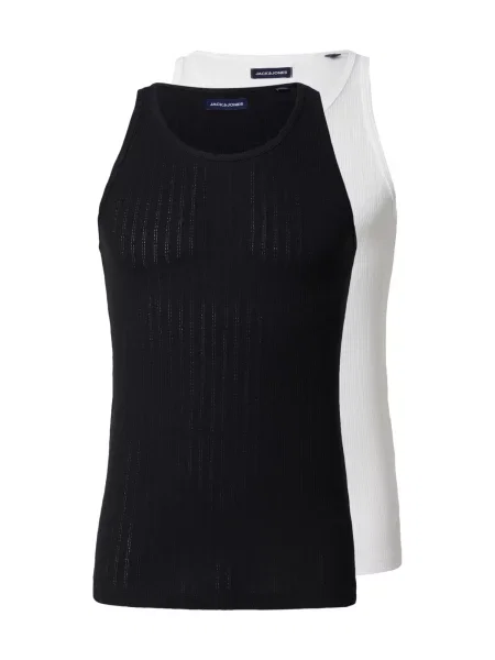 JACK & JONES Tricou JWHACAPULCO negru alb