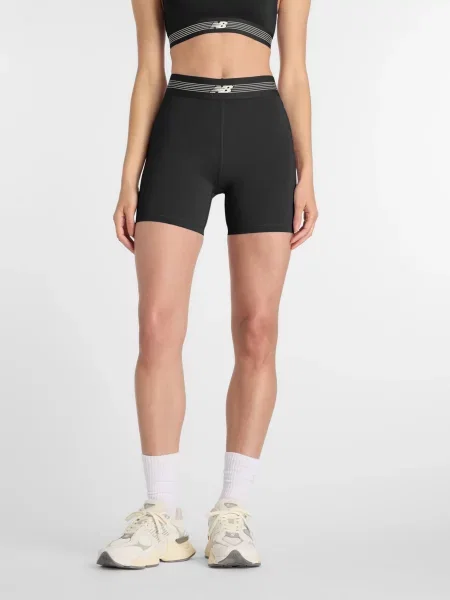 Спортивні шорти New Balance AC Fitted Short перероблений чорний