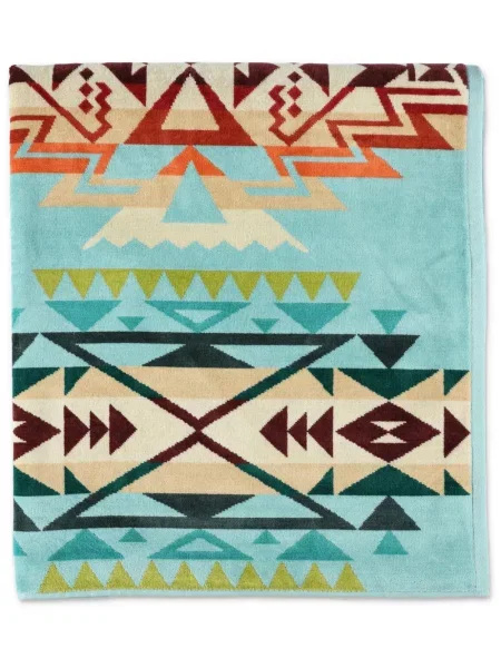 Жакардов халат Pendleton синьо