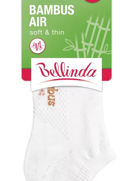 Șosete Bellinda din bambus scurte alb