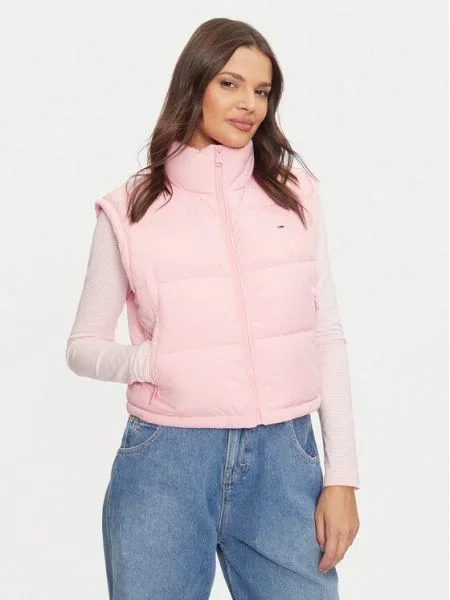 Tommy Jeans Vestă | Longline Fit roz