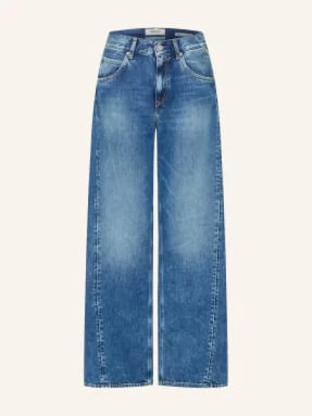 Replay Jeansy Wide Leg Narja blau niebieskie