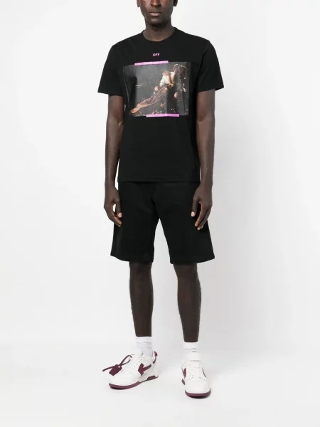 Krátké tričko Off-white bílé