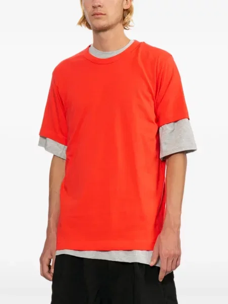 Kerek nyakú póló Comme Des Garçons Shirt narancsszínű