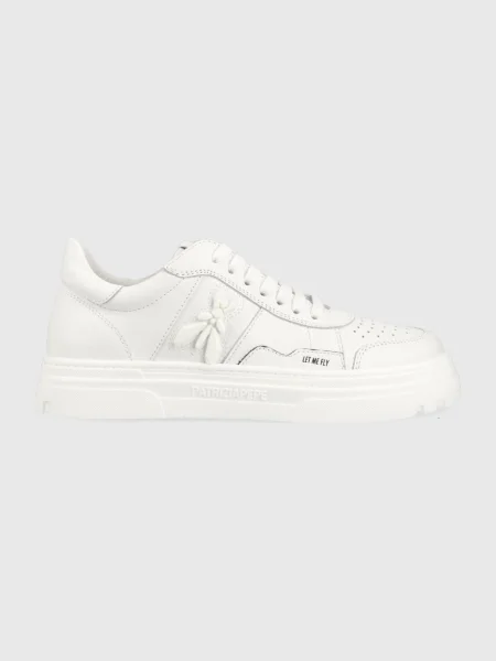 Patrizia Pepe Bőr sneakers tornacipő fehér