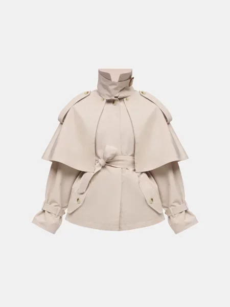 Пальта та плащі MARCHI молочний бавовна/поліестер