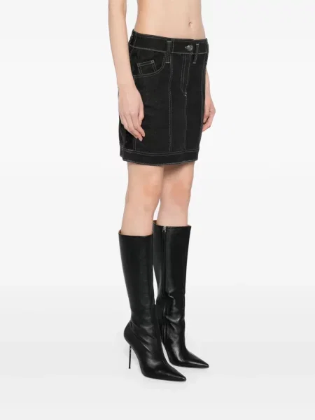 Džínová sukně Christian Dior Pre-owned černé