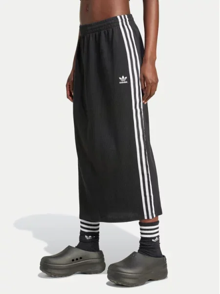 Adidas Originals spódnica Knitted Skirt midi prosta czarny