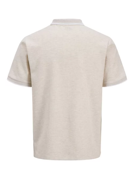 JACK & JONES Tričko JJEAustin / melírovaná biela