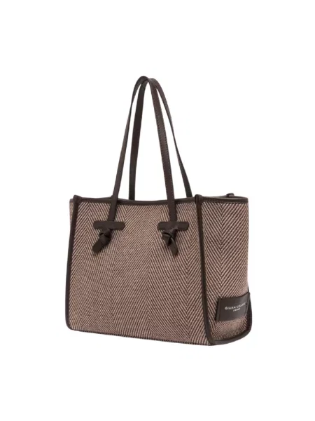 Shopperka Gianni Chiarini skórzana beżowa