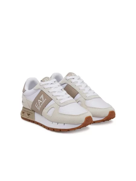 Sneakersy Emporio Armani skórzane białe