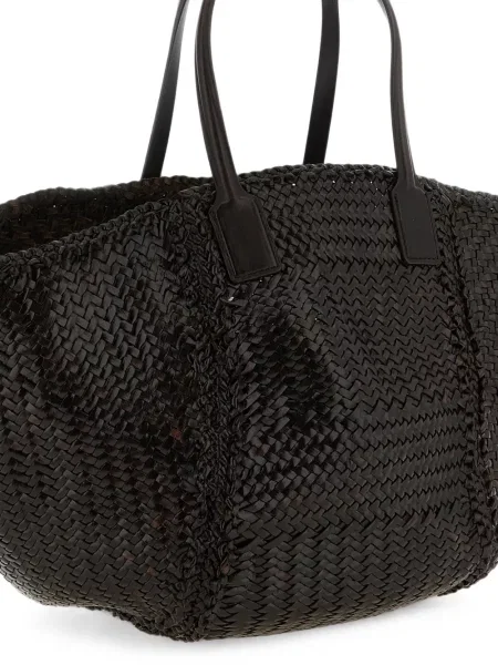 Geantă shopper Dragon Diffusion din piele maro