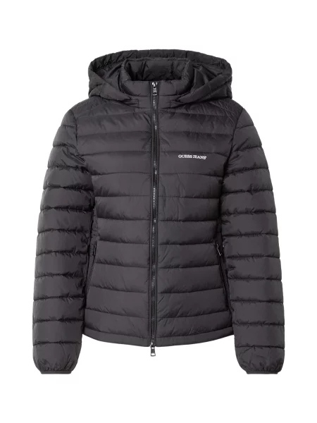 GUESS JEANS Geacă de primăvară-toamnă negru alb