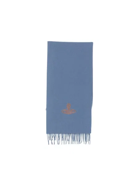 Lniana szal Vivienne Westwood niebieska