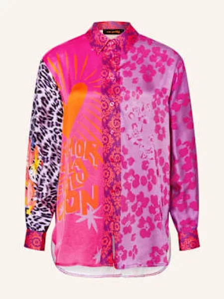 Miss Goodlife Koszula Z Satyny pink różowa