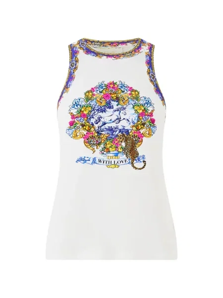 Top Camilla alb