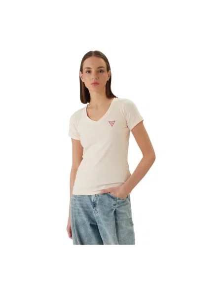 Guess T-Shirt Pomarańczowy beżowa
