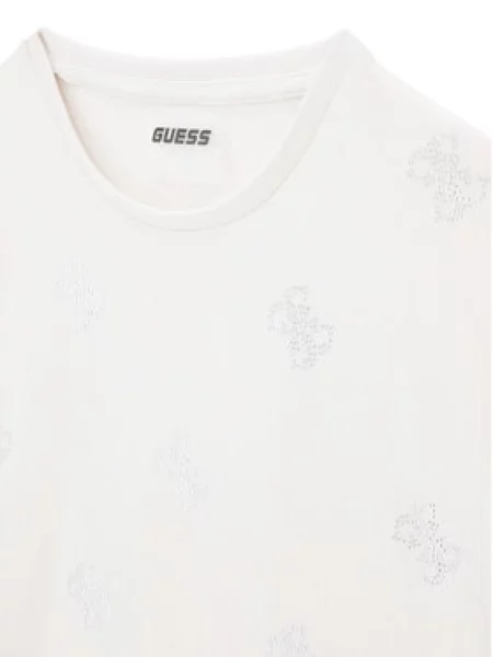 Guess Marškinėliai Relaxed Fit balta