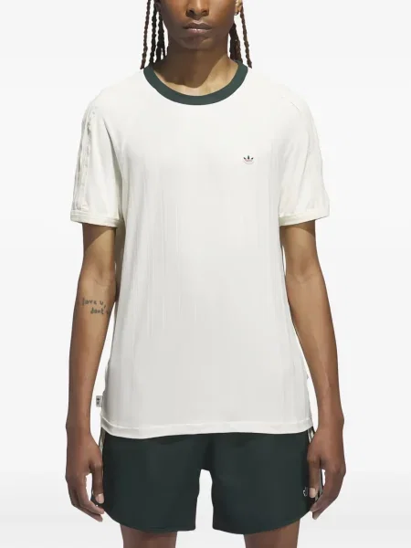 Tricou Adidas cu dungi alb