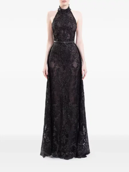 Rochie Saiid Kobeisy din dantelă negru