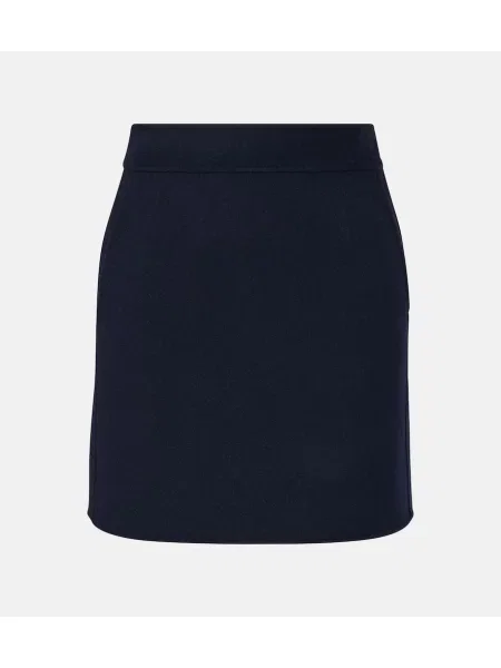 Fustă tip creion 's Max Mara de lână albastru