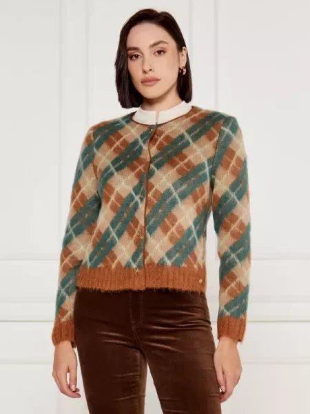 Marc Cain De lână cardigan maro