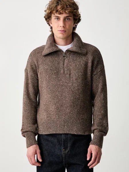 Barbour pulover cu guler înalt din lână pentru bărbați