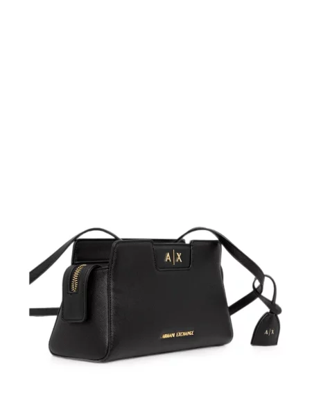 Geantă Armani Exchange cu autograf negru
