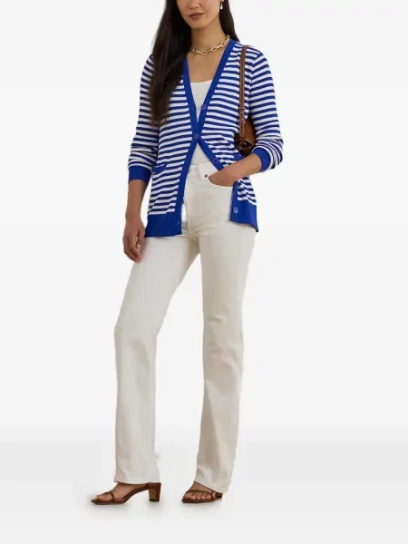 Πλεκτή ζακέτα Lauren Ralph Lauren μπλε