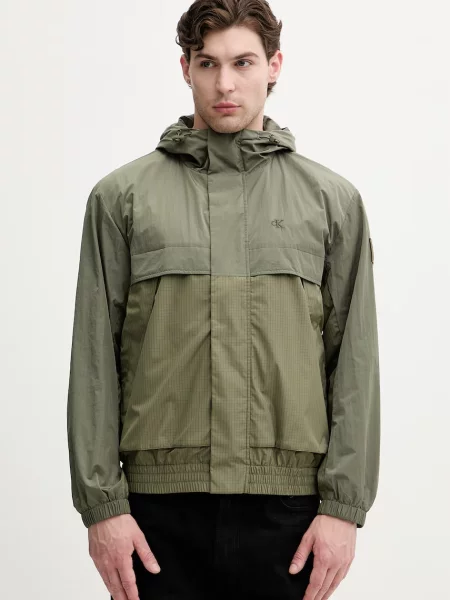 Calvin Klein Jeans jachetă pentru bărbați verde