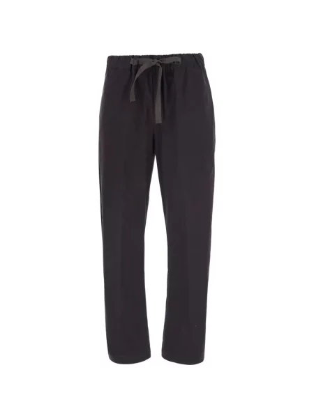 Pantaloni Semicouture conici cu cordon maro