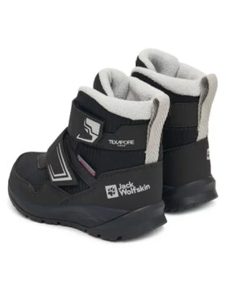 Škornji za sneg Jack Wolfskin Polar Bear-b Texapore Mid Vc K črna