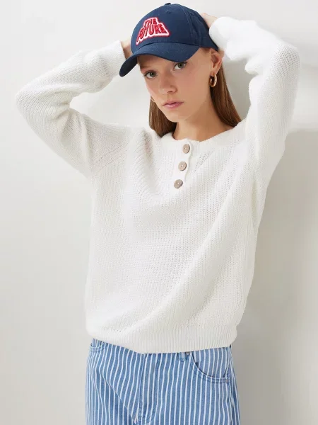 Happiness İstanbul Pulover fildeş