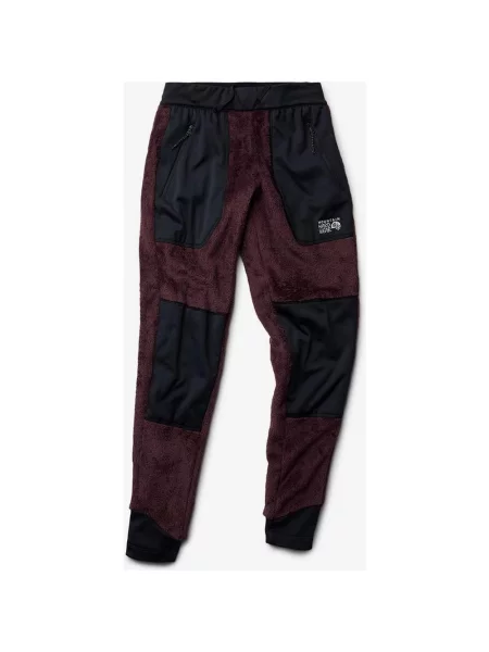 Spodnie długie Mountain Hardwear Polartec High Loft czerwone XS czarne