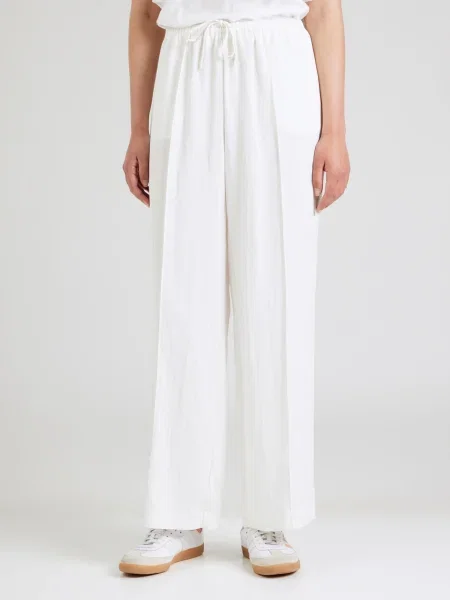 Gina Tricot Pantaloni cu dungă alb