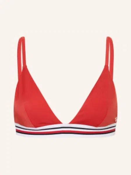 Tommy Hilfiger Trójkątny Stanik Bikini rot biały
