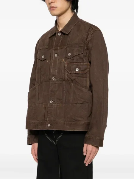 Geacă de blugi Sacai maro