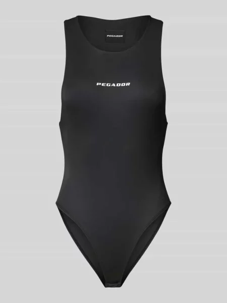 Body z nadrukiem z logo model ‘MAYA’ Pegador czarny